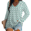 Baha Ranch Turquoise Concho Long Sleeve Top