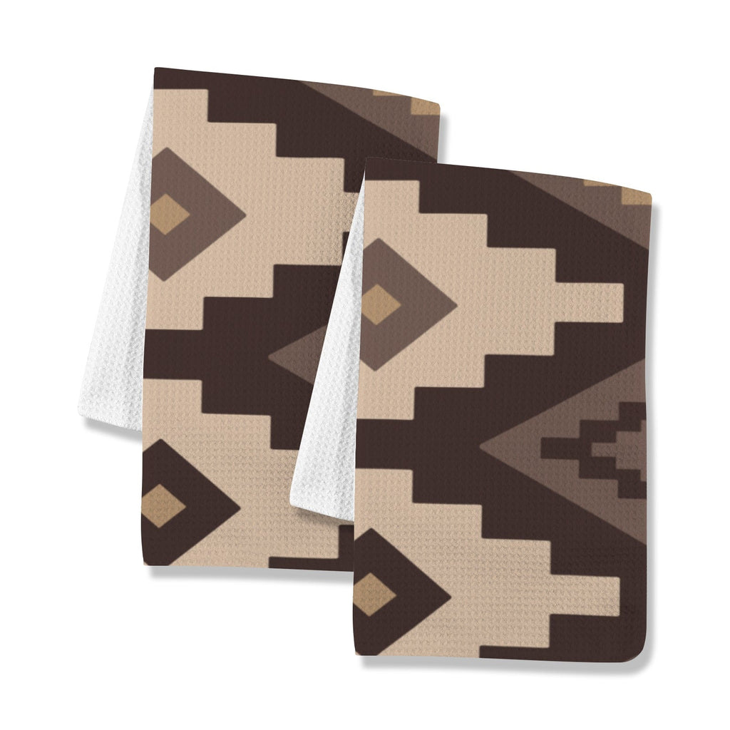 Earth Aztec Set of 2 Dish Towels Kitchen Towel Made in America