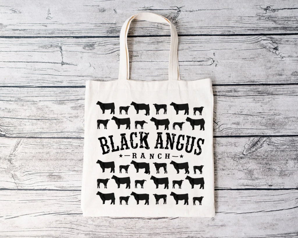 Black Angus Ranch Tote Bag