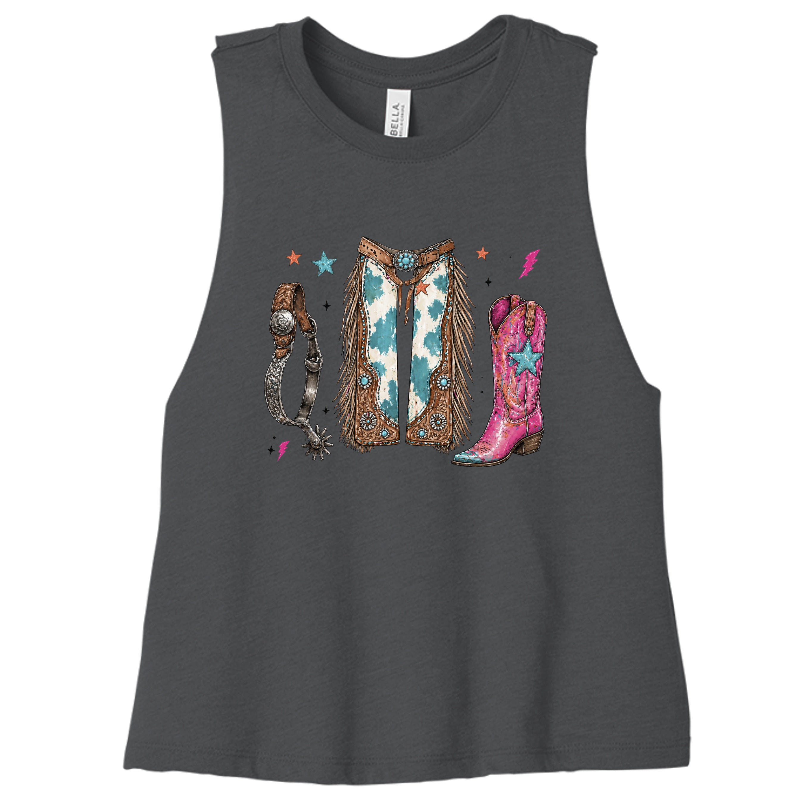 DARK GRY HEATHER - 6682 - FRONT