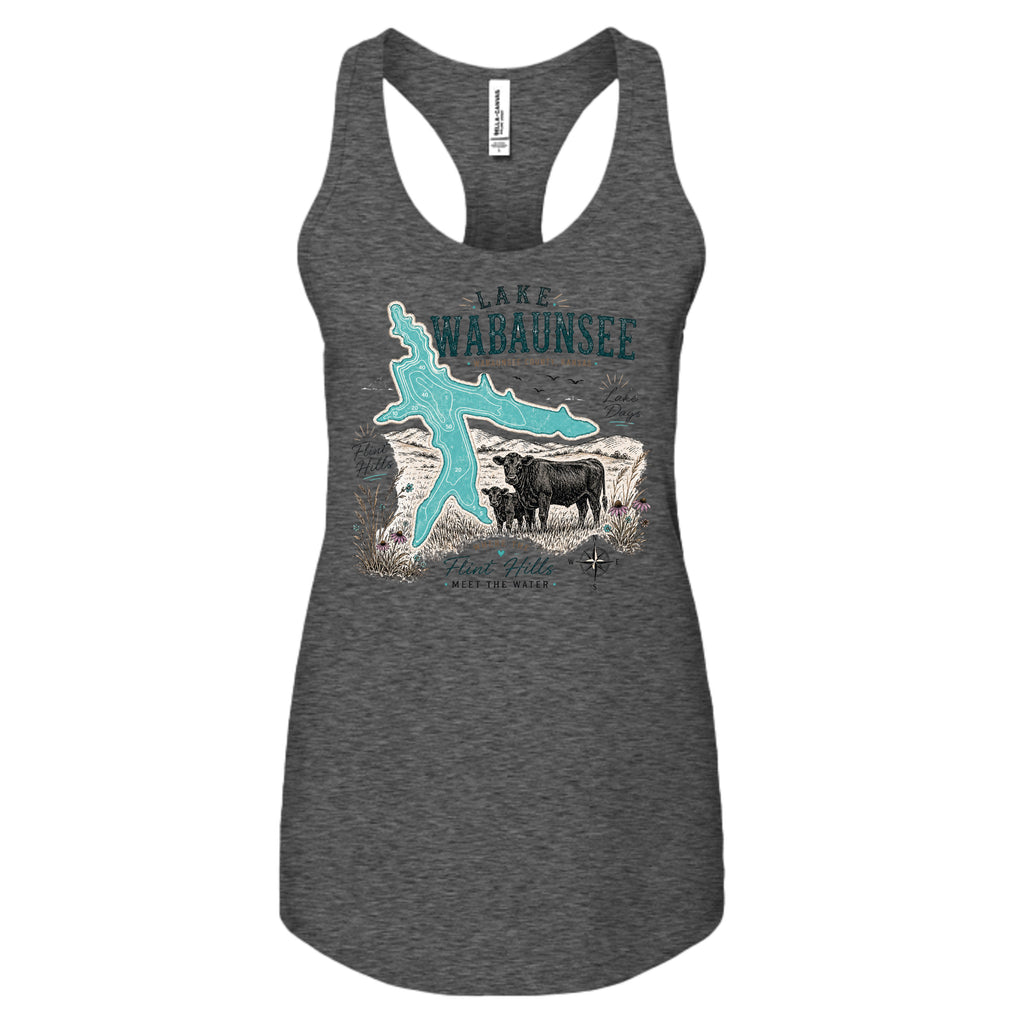 DARK GRY HEATHER - B6008 - FRONT