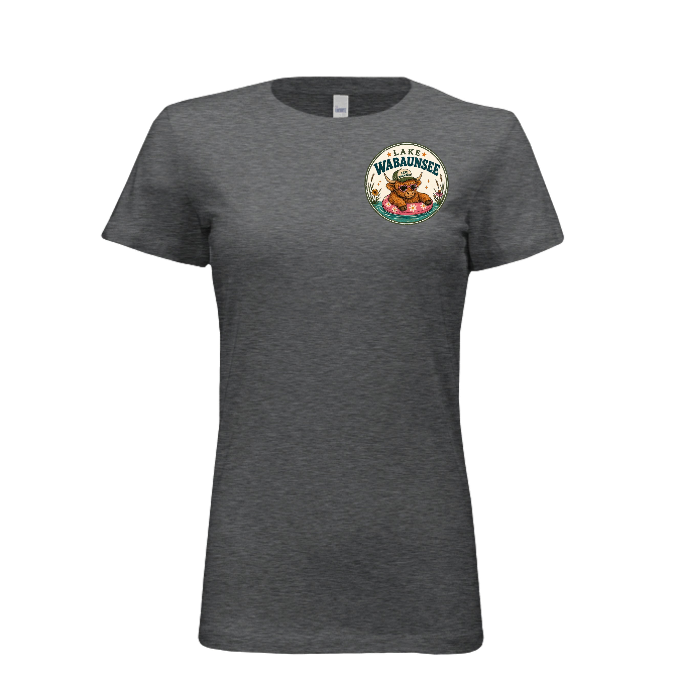 DRK GREY HEATHER - 6004 - FRONT