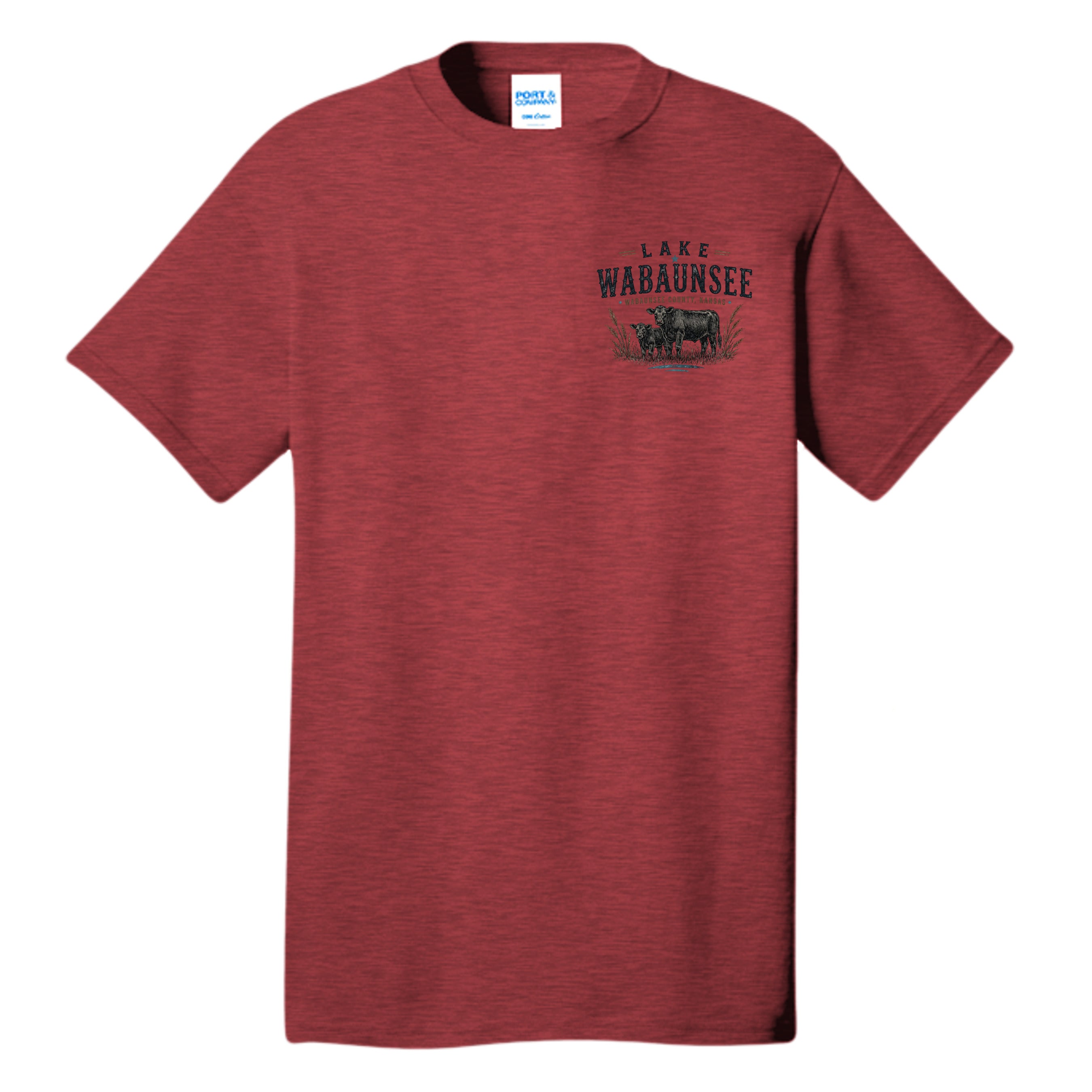 Heather Red - PC54T - FRONT