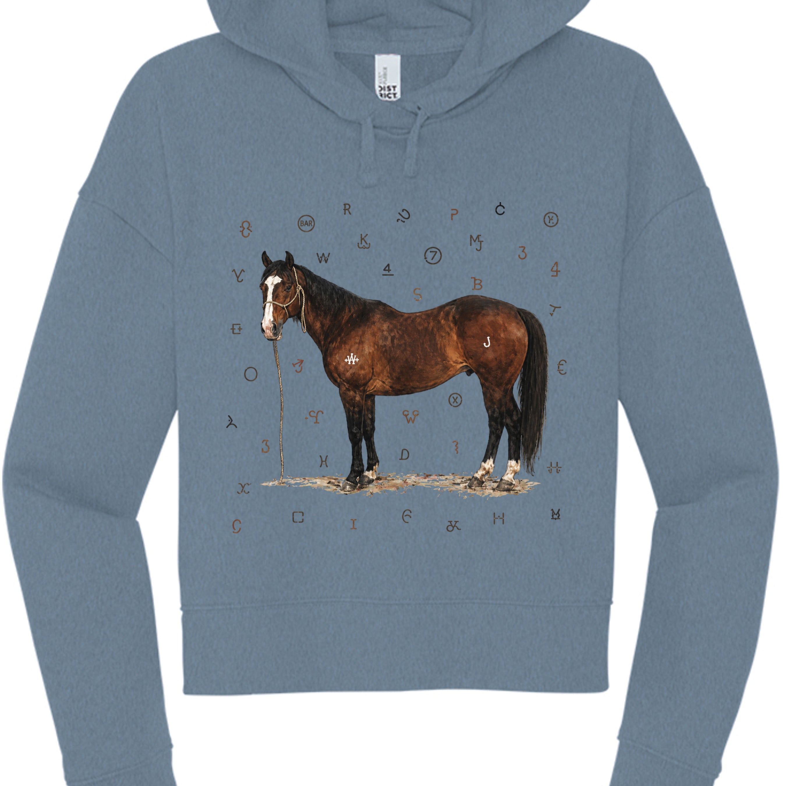 Flint Blue Heather - DT6101 - FRONT