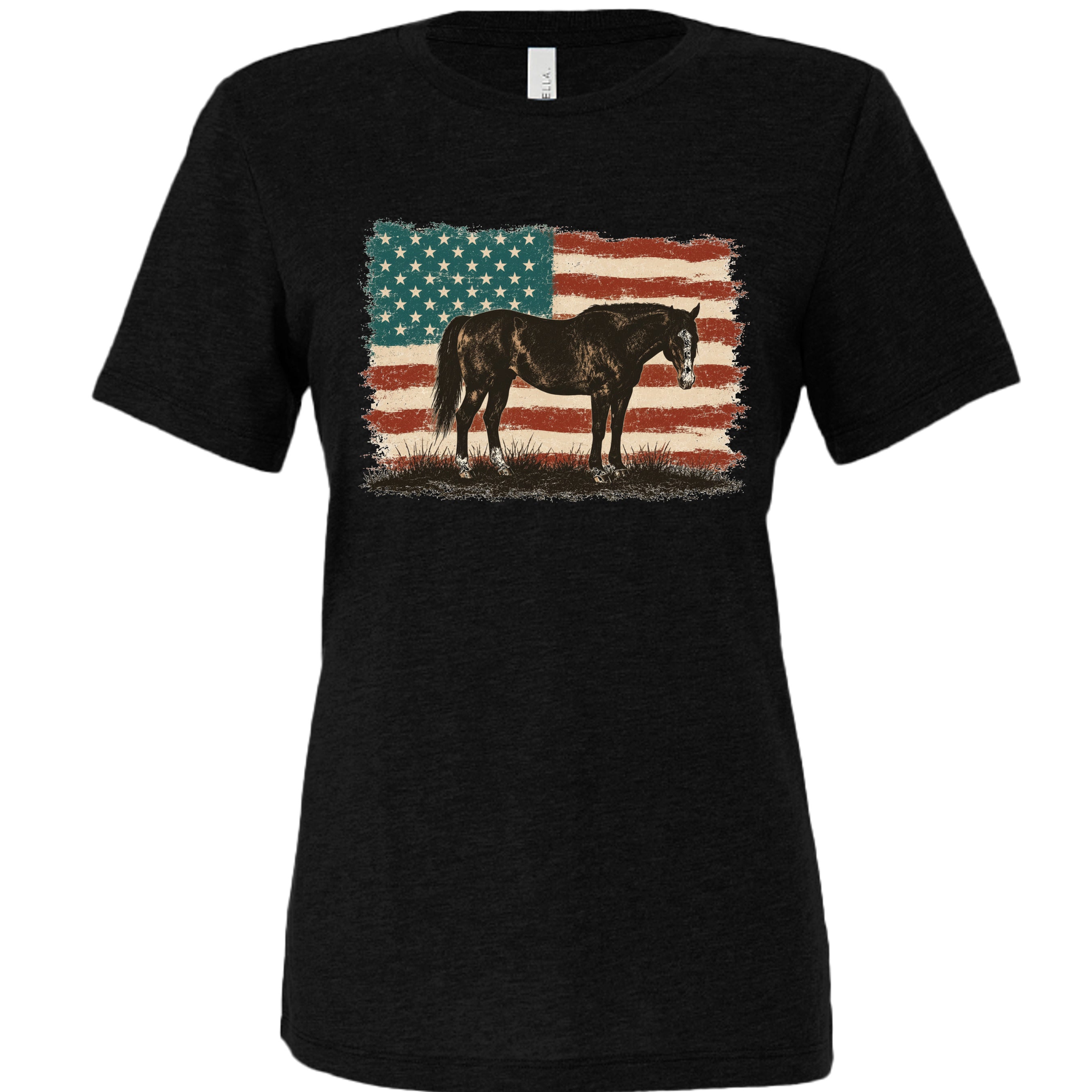 SOLID BLK TRIBLEND - 6413 - FRONT
