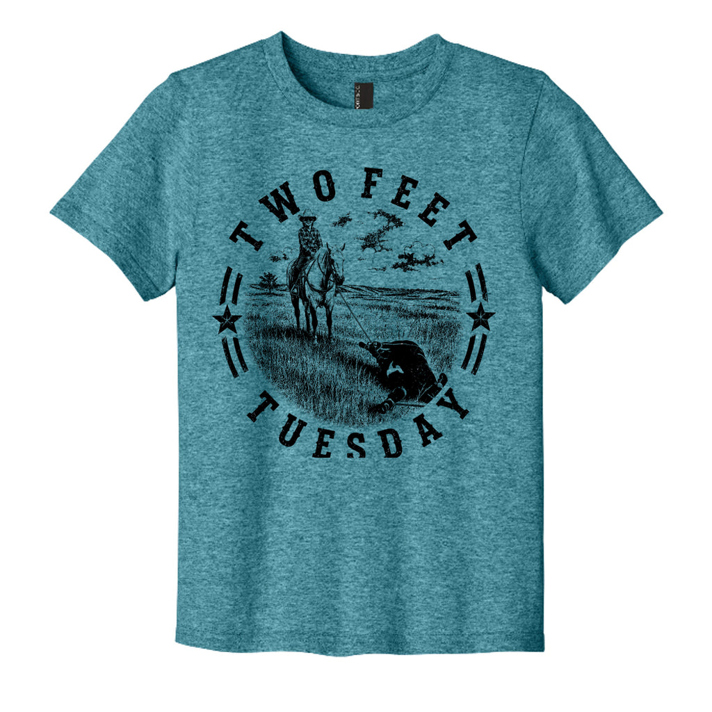 Vivid Teal Heather - PC43Y - FRONT