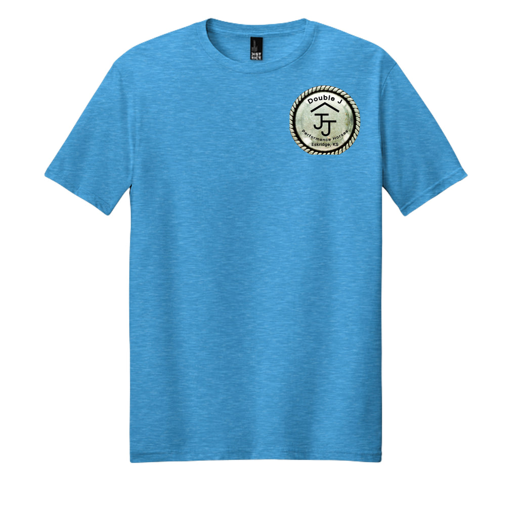 Heathered Bright Turquoise - DM108 - FRONT