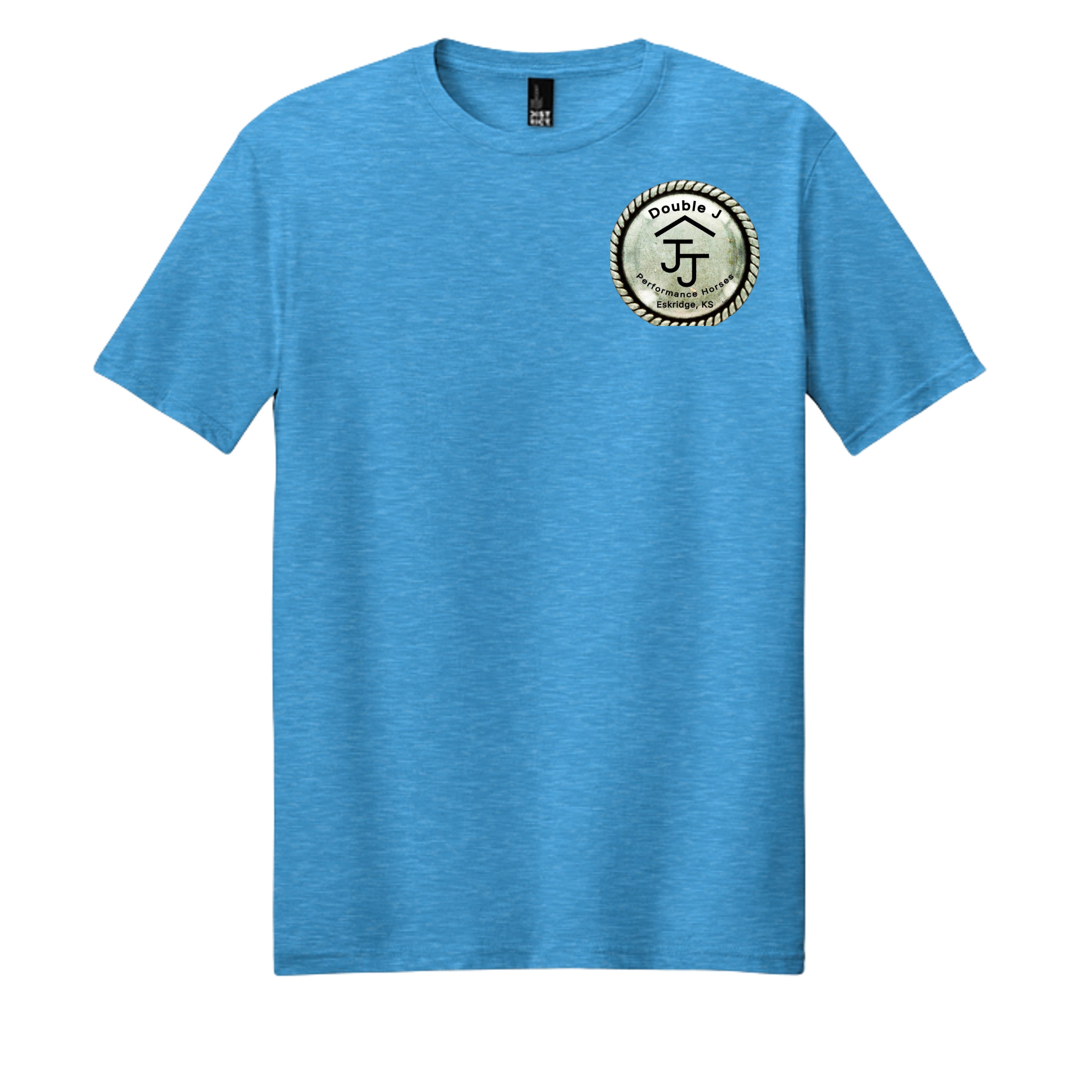 Heathered Bright Turquoise - DM108 - FRONT