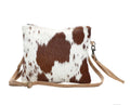MYRA White and Brown Shade Bag