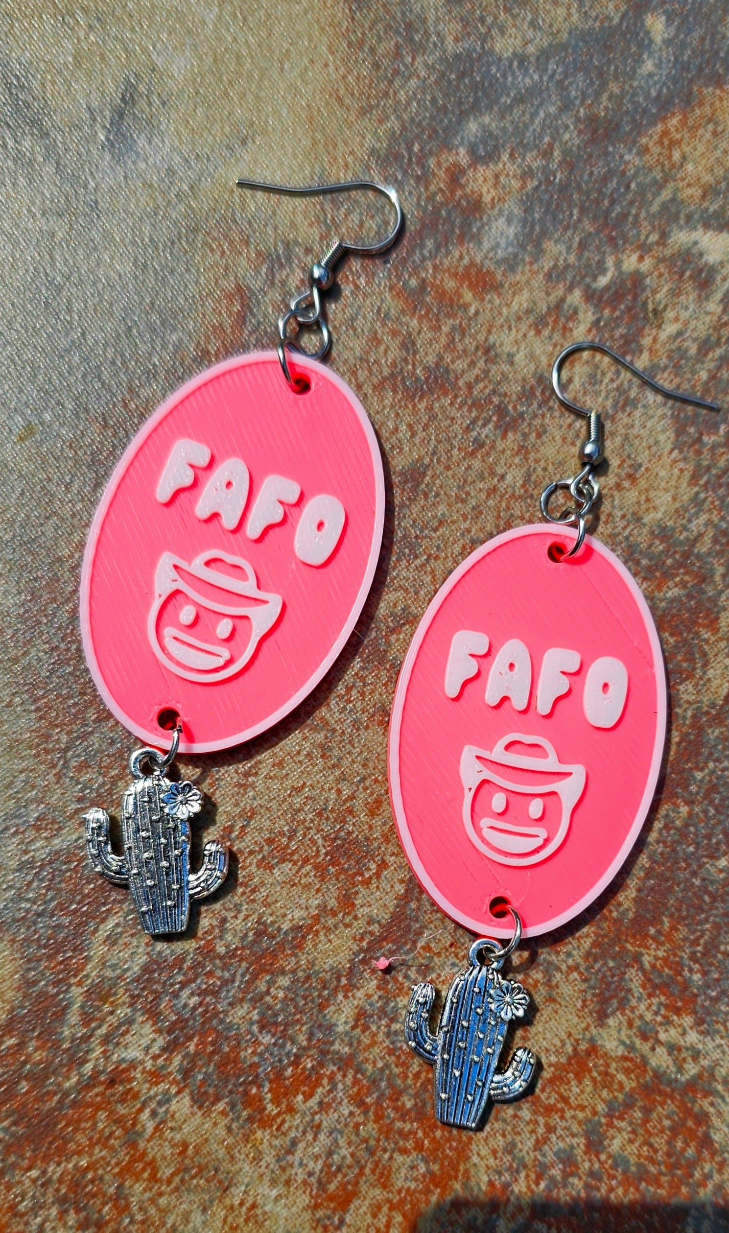 3D Printed Word Salad Earrings