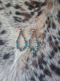Copper and Turquoise Earrings