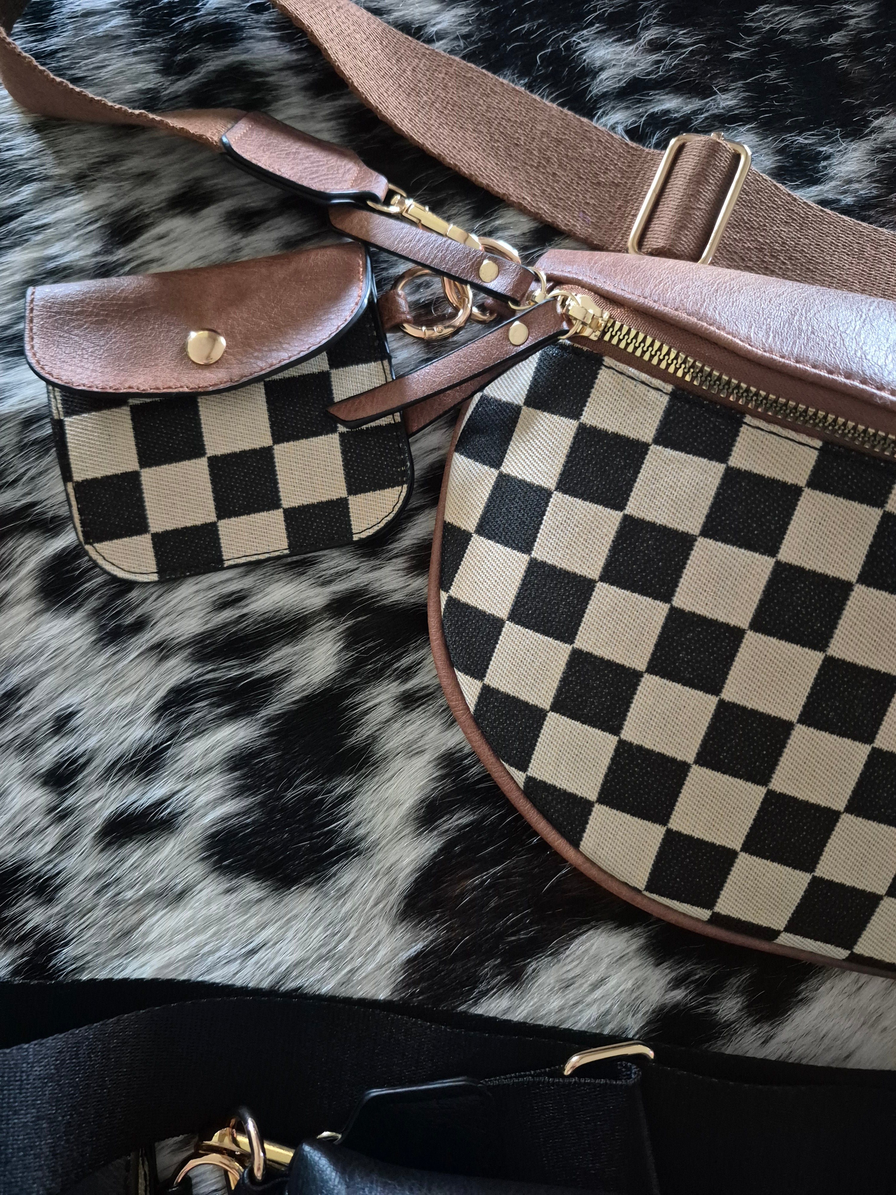 The Rodeo Ready Checkered Crossbody