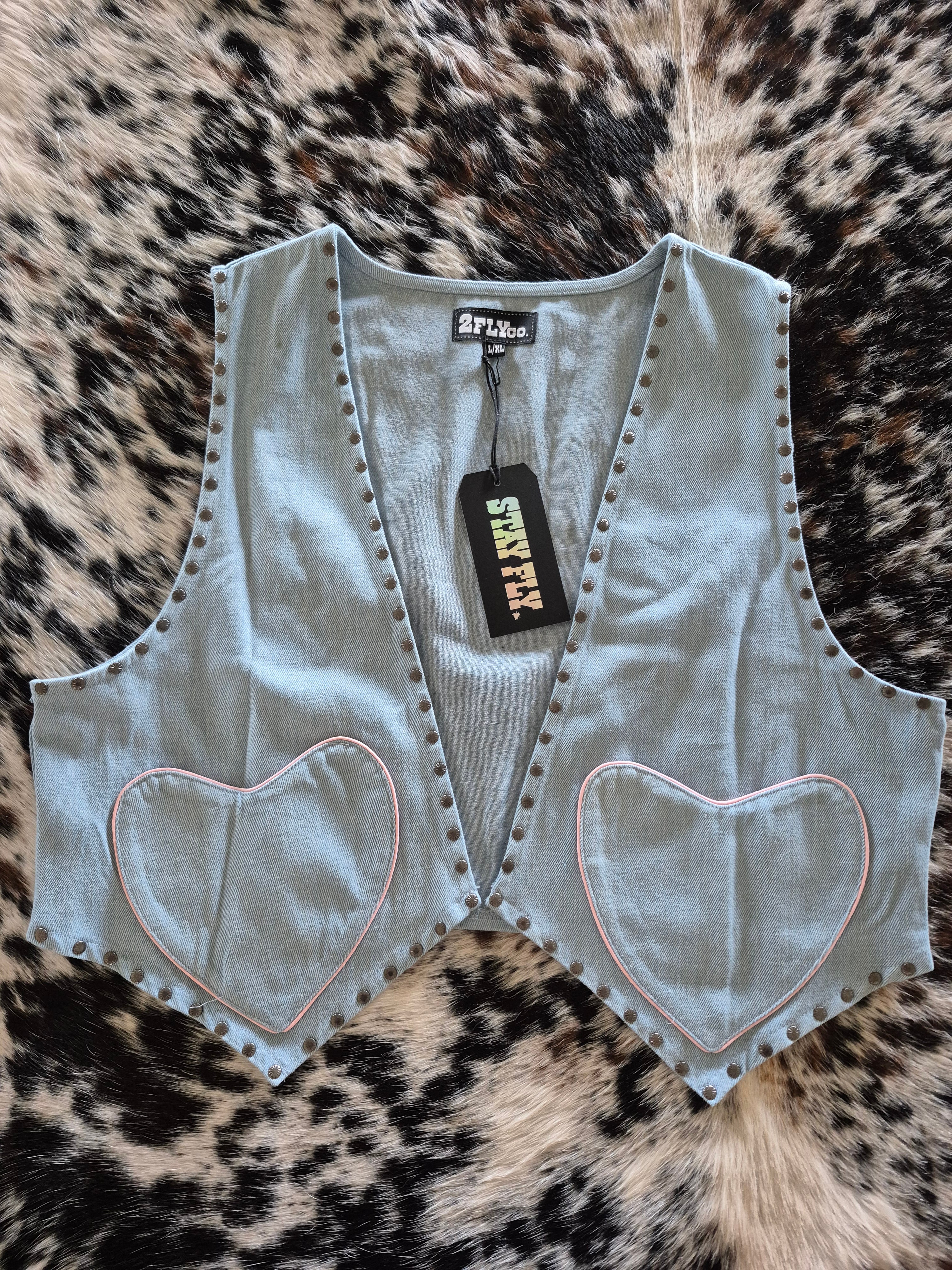 2 Fly Co 4 The Love Of Denim Vest