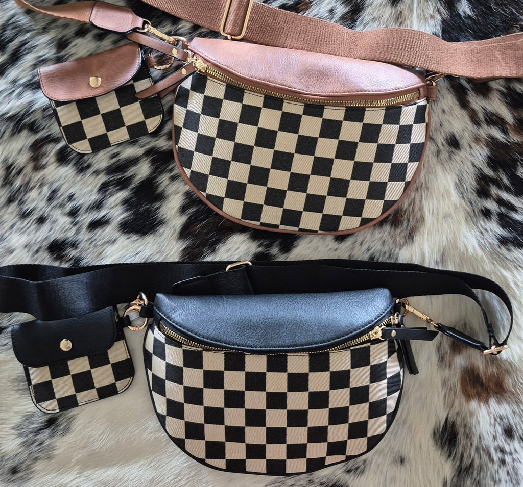The Rodeo Ready Checkered Crossbody