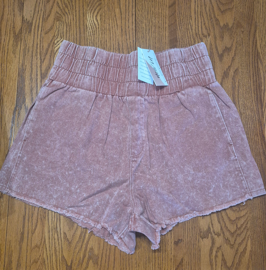 NEW IN Acid Wash Tummy Control Shorts