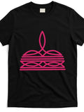 Black and Pink Western Tee