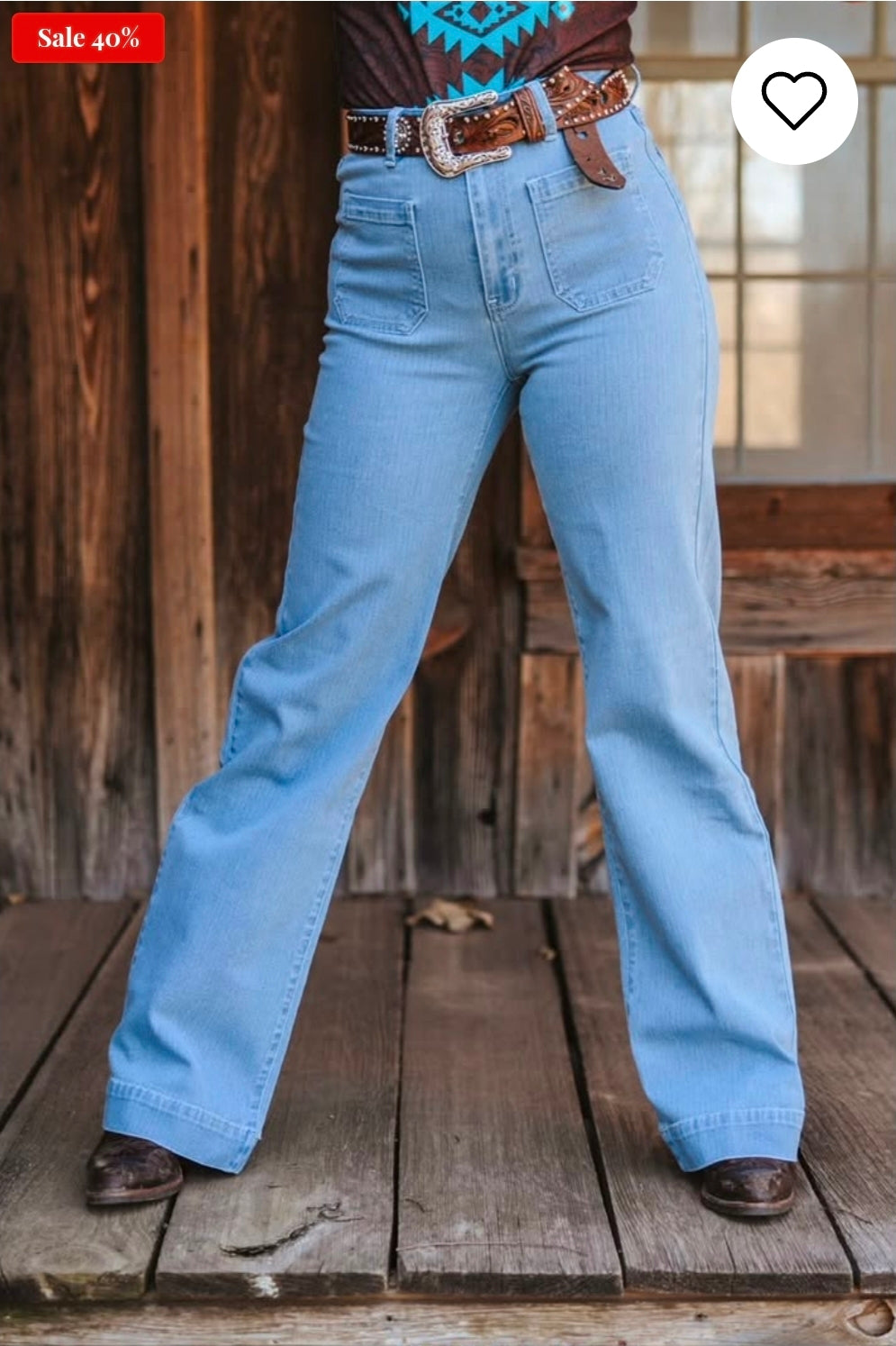 Lucky and Blessed Light wash High Rise Pin Stripe Jeans