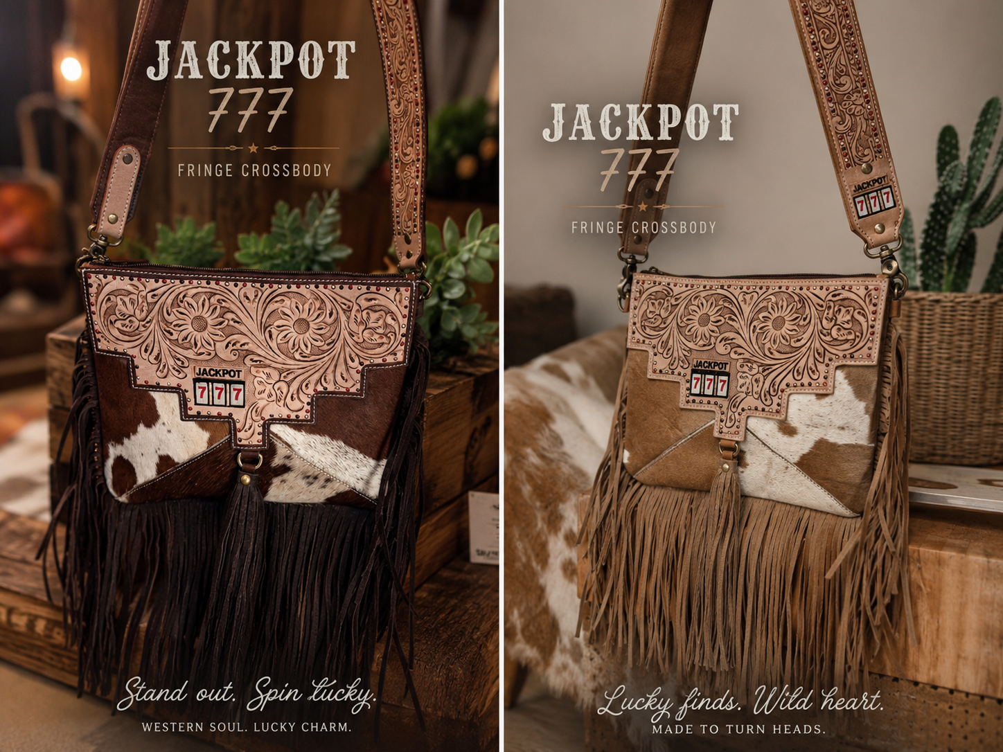 🐄 High Roller Cowhide Crossbody