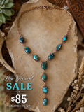 💙 Real Turquoise Copper Lariat Necklace 💙