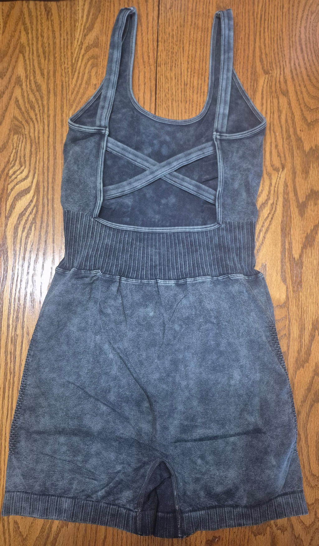 Zenana Acid Wash Romper
