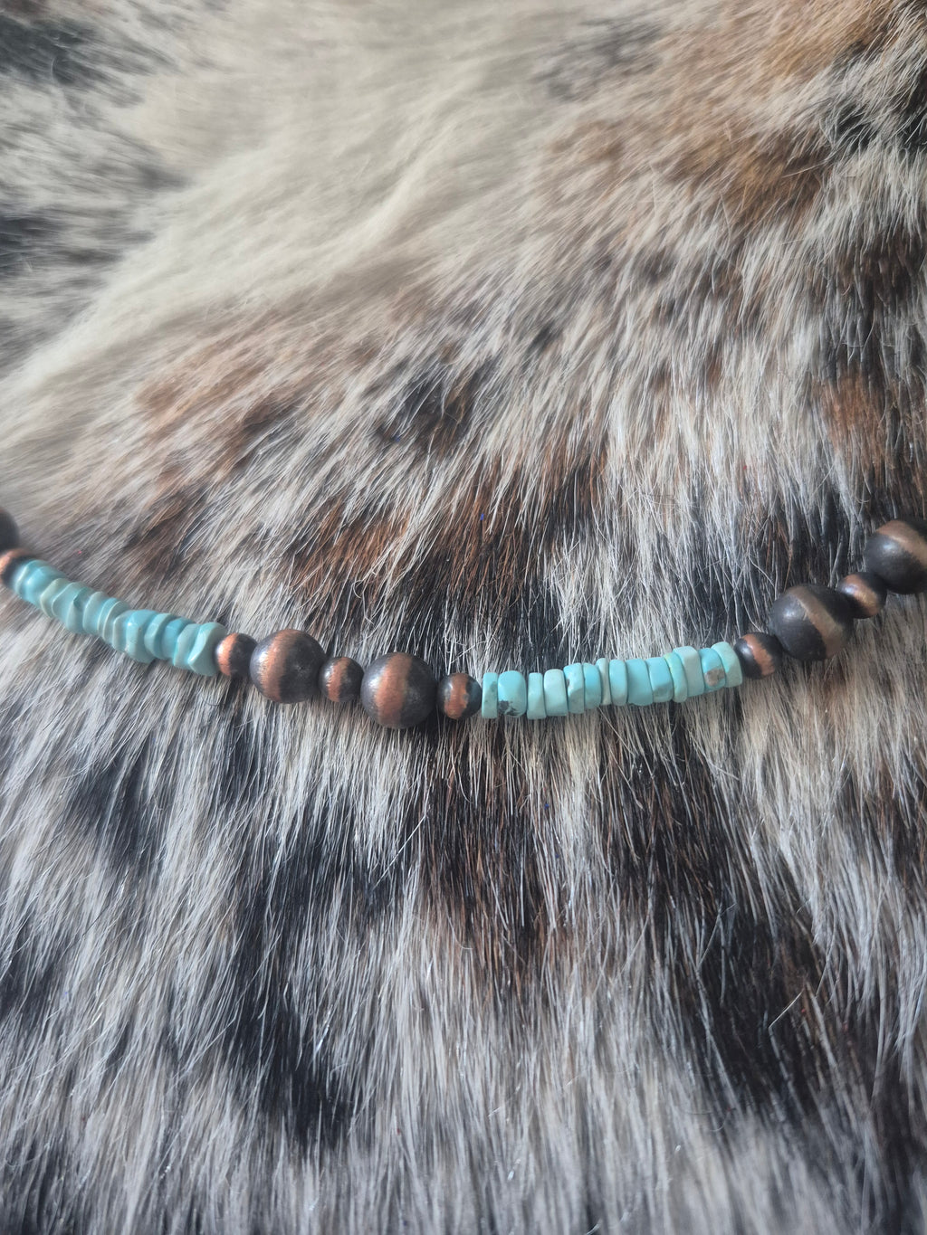 Copper and Turquoise Necklace