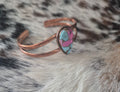 Cotton Candy Stone in Copper Bracelet