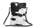 MYRA Black and White Cross Body