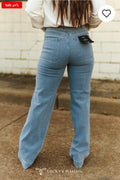 Lucky and Blessed Light wash High Rise Pin Stripe Jeans
