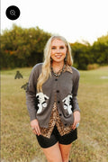 2 Fly Co  Black Baldy Cattle Cardi