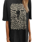 Cheetah Cow Skull Tee