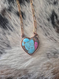 Cotton Candy Heart in Copper