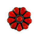 Coral Sterling Silver Ring