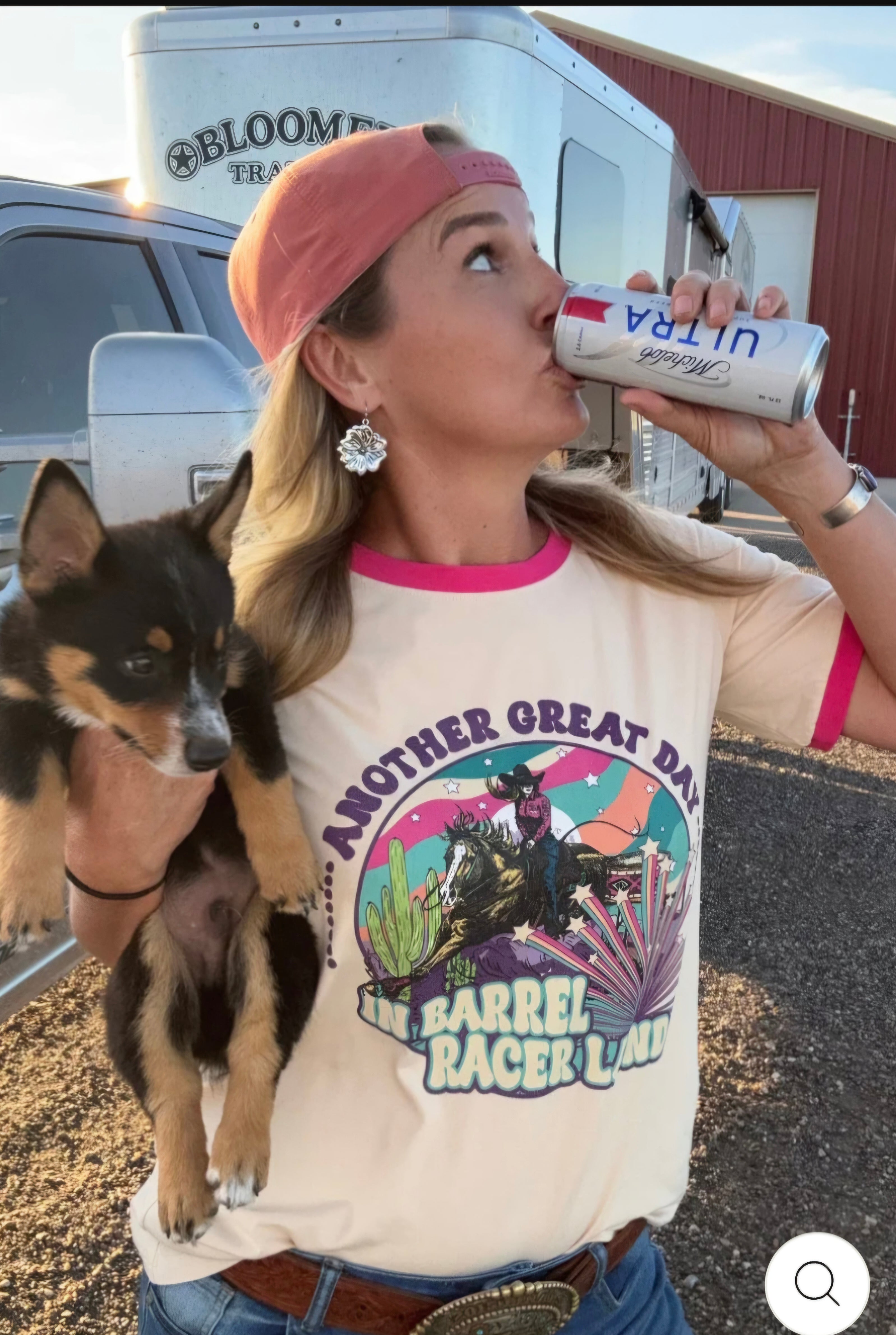 Sterling Kreek Barrel Racer Land Ringer Tee