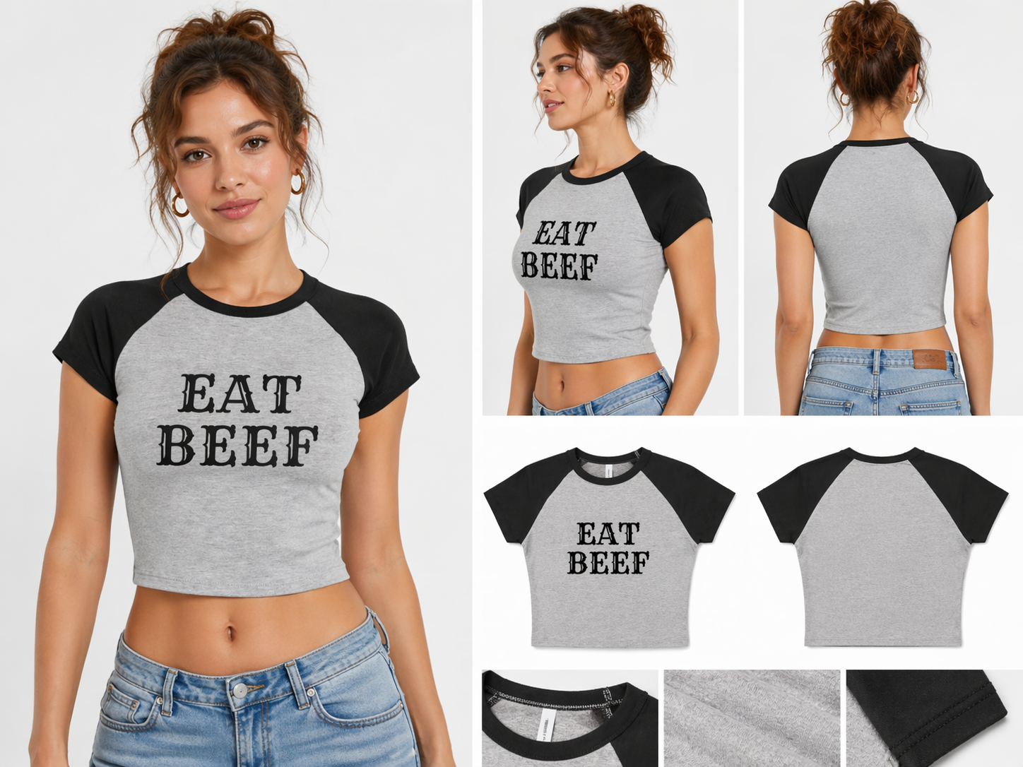 EAT BEEF Womens BABY TEE