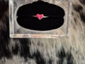 Handcrafted Sterling Silver & Pink Opal Inlay Heart Ring