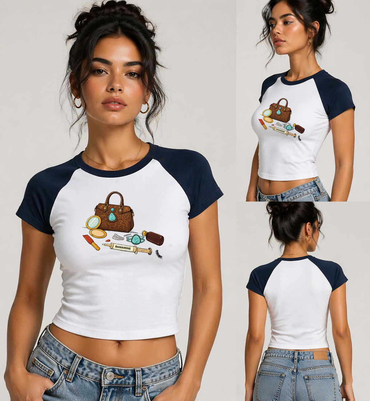 Purse Banamine Womens Baby Tee